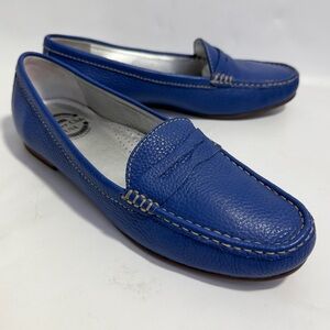 Driver Club USA Women's Blue Leather Loafers Driving Shoes Moccasin Sz 11